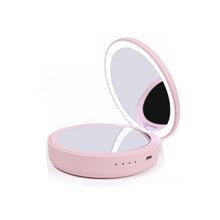 Load image into Gallery viewer, Compact Mirror With Portable Phone Charger Vista Shops