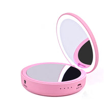 Load image into Gallery viewer, Compact Mirror With Portable Phone Charger Vista Shops