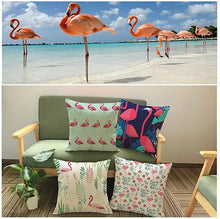 Load image into Gallery viewer, Fabulous Flamingos Cushion Covers Vista Shops