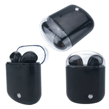 Load image into Gallery viewer, Clear Top Dual Chamber Wireless Bluetooth Earphones With Charging Box Vista Shops