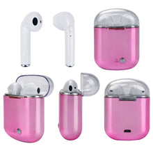 Load image into Gallery viewer, Clear Top Dual Chamber Wireless Bluetooth Earphones With Charging Box Vista Shops