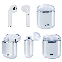 Load image into Gallery viewer, Clear Top Dual Chamber Wireless Bluetooth Earphones With Charging Box Vista Shops