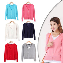 Load image into Gallery viewer, New Year Cardigans Long Sleeves Button Down Style Vista Shops