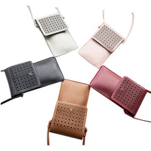 Load image into Gallery viewer, Multi Mini Transparent Phone And Credit Card Holder Cross Body Bag Vista Shops