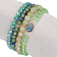 Load image into Gallery viewer, Arm Candy Natural Stone And Glass Crystal Bracelets Vista Shops
