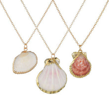 Load image into Gallery viewer, Heartbeats Seashell Necklace Set Of 3 Vista Shops
