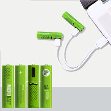 Load image into Gallery viewer, ECO Recharge 4 Pack AA Or AAA USB Rechargeable Batteries Vista Shops