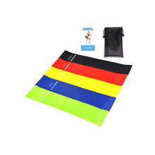 Load image into Gallery viewer, Flex And Stretch Set Of 5 Exercise Latex Bands Vista Shops