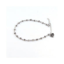 Load image into Gallery viewer, Lea Anklet With Vintage Style Heart and Flowers Vista Shops