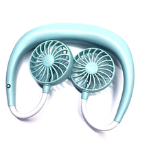 Load image into Gallery viewer, Beat The Heat Double Cool Cordless Breezy Mini Collar Fan Vista Shops