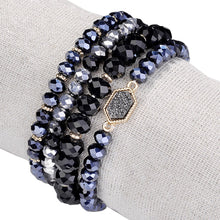 Load image into Gallery viewer, Arm Candy Natural Stone And Glass Crystal Bracelets Vista Shops
