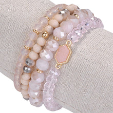 Load image into Gallery viewer, Arm Candy Natural Stone And Glass Crystal Bracelets Vista Shops