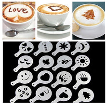 Load image into Gallery viewer, Latte Lover's Coffee Design Topper Tool In 2 Pak Vista Shops