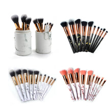 Load image into Gallery viewer, La Canica 10 In 1 Makeup Brush Set With Travel Friendly Container Vista Shops