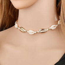 Load image into Gallery viewer, Ocean And Earth Cowrie Shell Statement Necklace Vista Shops