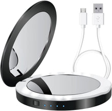 Load image into Gallery viewer, Compact Mirror With Portable Phone Charger Vista Shops