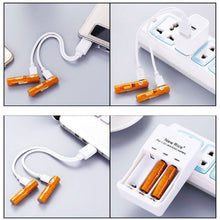 Load image into Gallery viewer, ECO Recharge 4 Pack AA Or AAA USB Rechargeable Batteries Vista Shops