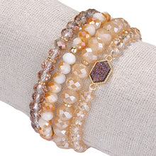 Load image into Gallery viewer, Arm Candy Natural Stone And Glass Crystal Bracelets Vista Shops