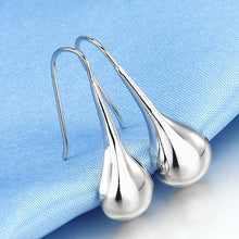 Load image into Gallery viewer, Intensity Tear Drop Hook Earrings Solid 925 Sterling Silver Vista Shops