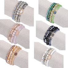 Load image into Gallery viewer, Arm Candy Natural Stone And Glass Crystal Bracelets Vista Shops