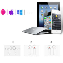 Load image into Gallery viewer, Clear Top Dual Chamber Wireless Bluetooth Earphones With Charging Box Vista Shops