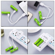 Load image into Gallery viewer, ECO Recharge 4 Pack AA Or AAA USB Rechargeable Batteries Vista Shops