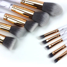 Load image into Gallery viewer, La Canica 10 In 1 Makeup Brush Set With Travel Friendly Container Vista Shops