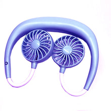 Load image into Gallery viewer, Beat The Heat Double Cool Cordless Breezy Mini Collar Fan Vista Shops