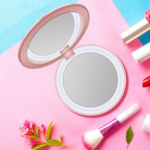 Load image into Gallery viewer, Compact Mirror With Portable Phone Charger Vista Shops