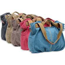 Load image into Gallery viewer, ARM CANDY Handy Natural Canvas Handbag Vista Shops