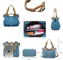 Load image into Gallery viewer, ARM CANDY Handy Natural Canvas Handbag Vista Shops