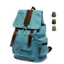 Load image into Gallery viewer, Back To Campus Canvas Backpack In 4 Colors Vista Shops