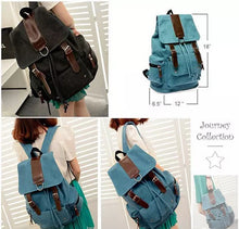 Load image into Gallery viewer, Back To Campus Canvas Backpack In 4 Colors Vista Shops
