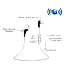 Load image into Gallery viewer, Bluetooth Headphone with Secure Ear Hook and Remote Vista Shops
