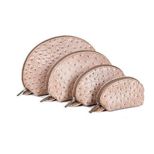 Load image into Gallery viewer, COSMO Cosmetic Faux Ostrich Cases In Set of 4 Vista Shops