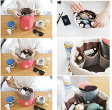 Load image into Gallery viewer, Carry-All Travel Cosmetic &amp; Jewelry Pouch in 4 Color Choice Vista Shops