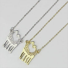 Load image into Gallery viewer, LOVE IS TALL Giraffe Love Necklace And Earrings Set of 3 Vista Shops