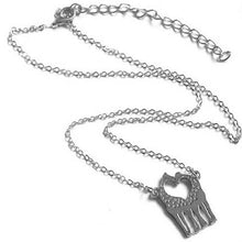 Load image into Gallery viewer, LOVE IS TALL Giraffe Love Necklace And Earrings Set of 3 Vista Shops