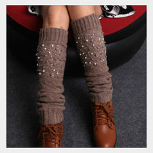 Load image into Gallery viewer, Miss Pearly Legs Leg Warmers With Pearls And Crystals Vista Shops