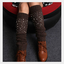 Load image into Gallery viewer, Miss Pearly Legs Leg Warmers With Pearls And Crystals Vista Shops