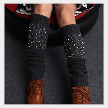 Load image into Gallery viewer, Miss Pearly Legs Leg Warmers With Pearls And Crystals Vista Shops