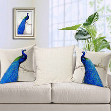 Load image into Gallery viewer, PEACOCK EXOTICA Cushion Covers In Pairs Vista Shops