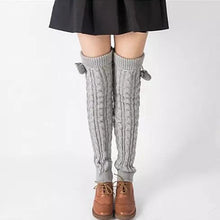 Load image into Gallery viewer, POMPOM LOVE Adorable Knee High Socks Vista Shops