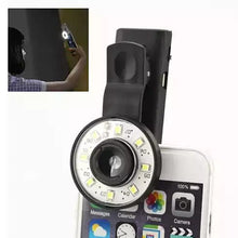 Load image into Gallery viewer, Picture Perfect Selfie Clip On LED Light With 4X Wide Angle Lens Vista Shops