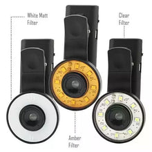 Load image into Gallery viewer, Picture Perfect Selfie Clip On LED Light With 4X Wide Angle Lens Vista Shops