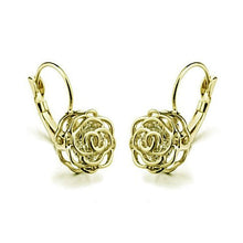 Load image into Gallery viewer, ROSE IS A ROSE 18kt Rose Crystal Earrings In White Yellow And Rose Gold Plating Vista Shops