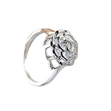 Load image into Gallery viewer, Rose Is A Rose Set of 4 or Rings In 18kt Rose Crystals In White Yellow And Rose Gold Plating Vista Shops