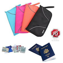 Load image into Gallery viewer, SAFE JOURNEY RFID BLOCKER Passport and Credit Card Protector Wallet Vista Shops