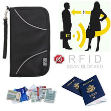 Load image into Gallery viewer, SAFE JOURNEY RFID BLOCKER Passport and Credit Card Protector Wallet Vista Shops