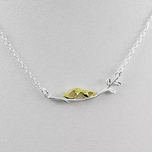 Load image into Gallery viewer, Sealed With A Kiss Bird Necklace in Sterling Silver 925 Vista Shops